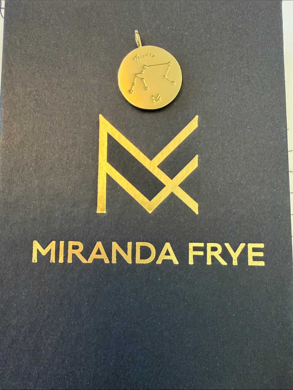 Miranda Frye Gold Zodiac Pendant Necklace - Aries